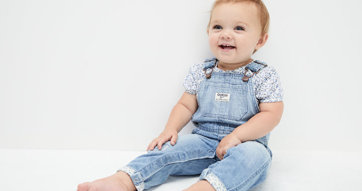 Baby girl shop denim jumper